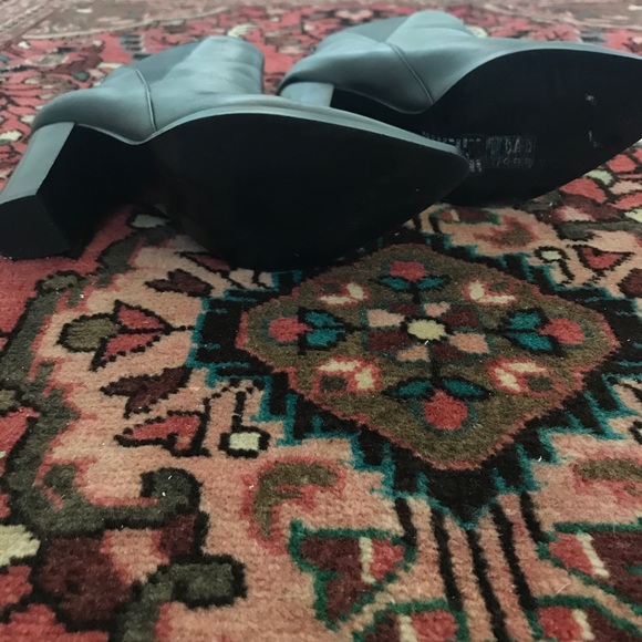 Black Leather Booties New this Season - Picture 4 of 7